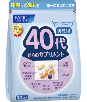 FANCL Comprehensive Nutrition Supplement for Men (40s+) 30 pcs